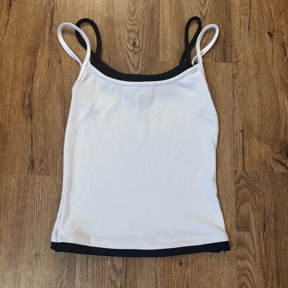 Black and White Layered Tank Top